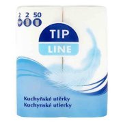 Tip Line Kuchynské utierky, 2-vrstvové, 21m, 2x50 útržkov