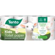 TENTO Kids, 3 vrstvový toaletný papier pre deti 8 ks