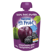 Nestlé Min Frukt slivka hruška, Ovocný príkrm do ručičky 90g