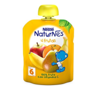 Nestlé Naturnes 4 druhy ovocia, Ovocný príkrm do ručičky 90g