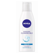 NIVEA Hydra IQ, osviežujúce čistiace pleťové mlieko pre normálnu až zmiešanú pleť 200 ml