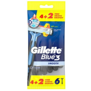 Gillette Blue3 Smooth  jednorázové holiace strojčeky 6 ks